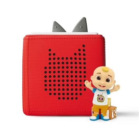 Lecteur audio Tonies Cocomelon Toniebox ens. départ avec JJ, rouge, 3 lb