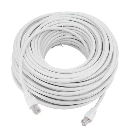 Câble réseau Cat 6A UTP blanc CE – 100 pi