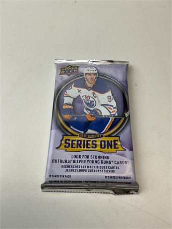 Paquet de cartes Upper Deck Série 1 2025-26