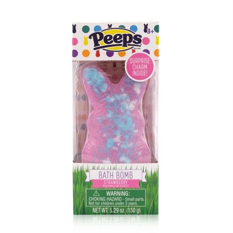 Bombe de bain Peeps parfum guimauve fraise, 150 g