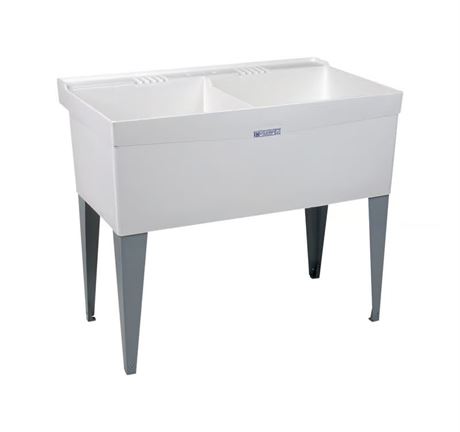 Cuve double Mustee Utilatwin thermoplastique 40 x 24 po