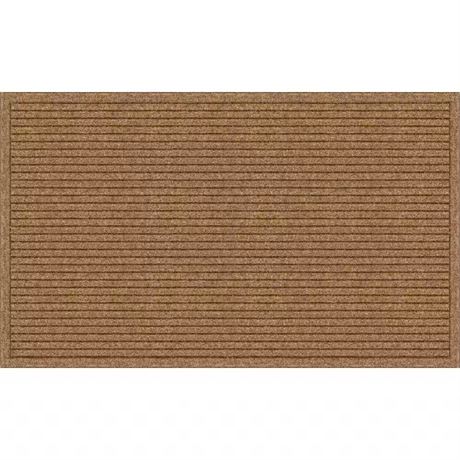Paillasson extérieur côtelé naturel antidérapant 18 x 30 po