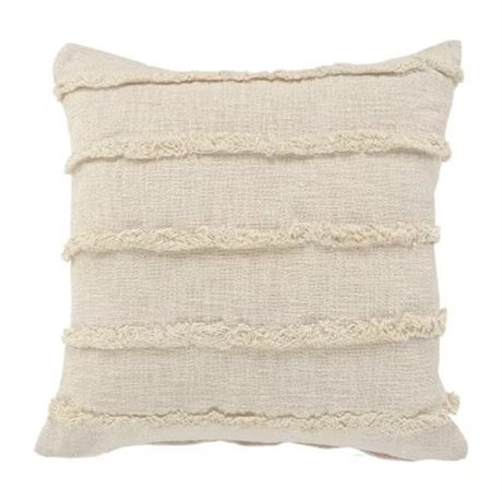 Coussin décoratif carré LR Home Cassie uni