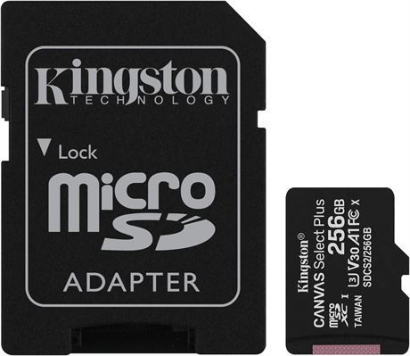 Cartes microSD Kingston 256 Go lot de 3