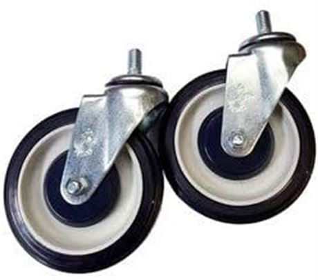 LOT DE 2 - Roulettes universelles polyuréthane chariot 5 po