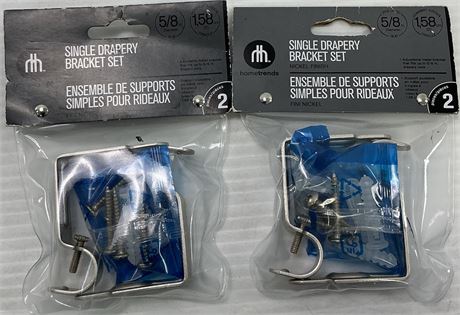 Support simple pour tringle à rideau ens. de 2