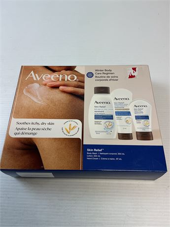 Ensemble soins corporels Aveeno 3 pièces