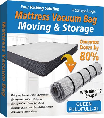 Sac sous vide matelas mousse queen et full Storage Logic