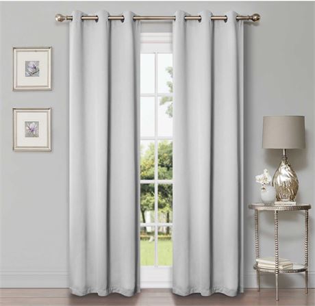 2 PANNEAUX - Rideaux occultants Superior uni filtrant à poche 42 x 63 po