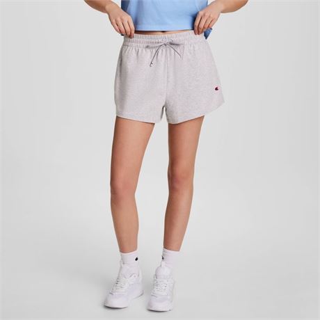 L - Short jersey Champion Iconic femmes taille resserrée - gris chiné