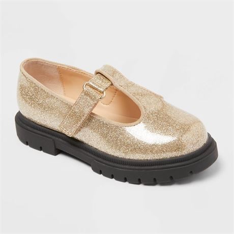 Souliers Mary Jane Wende tout-petites filles Cat & Jack or 12