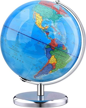 Globe terrestre VEVOR sur pied inox