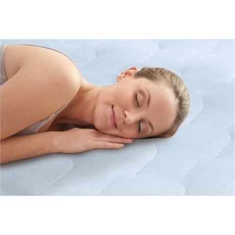 Matelas pneumatique Intex Hexbeam 14 po pompe électrique simple - bleu foncé