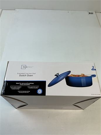 Cocotte ovale en fonte émaillée