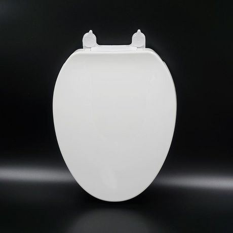Siège de toilette plastique Mainstays 19 po fermeture lente blanc