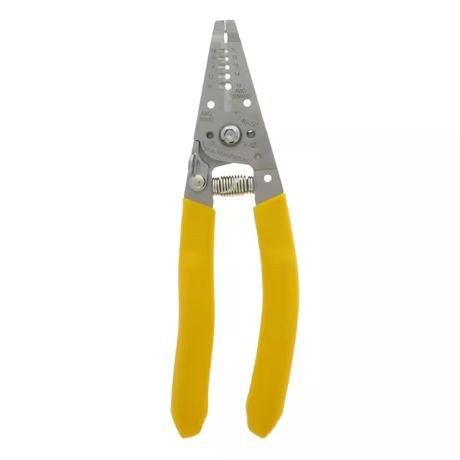Pince à dénuder/couper inox poignée incurvée 10-18 AWG plein 16-26 AWG