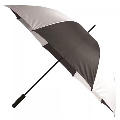 Parapluie de golf FirmGrip noir et blanc