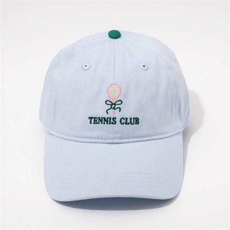 Casquette Tennis Club Frasier Sterling bleu/vert coton crème ajustable