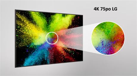 LIRE - AFFICHAGE DYNAMIQUE NUMÉRIQUE LG 75 po 75UL3J-E 4K 60 Hz WebOS 6.0 UHD