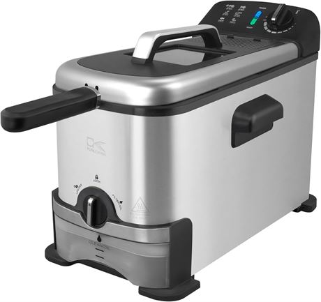 Friteuse Kalorik avec filtration d’huile et température réglable