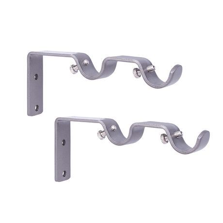 Support double tringle Hometrends 5/8 po étain