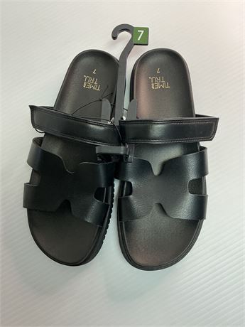 Sandales noires femme Time and Tru 7