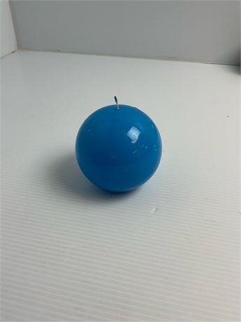 Bougie bleue sphérique 4 po