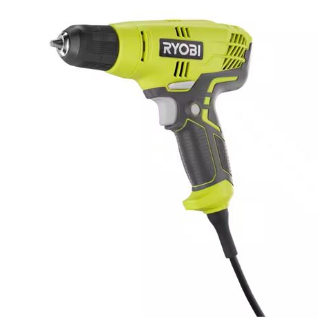 Perceuse/visseuse filaire RYOBI 3/8 po – vitesse variable, avec sac