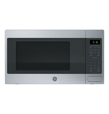 Micro-ondes comptoir grand GE 1,6 pi³ 1150 W avec capteurs (inox)