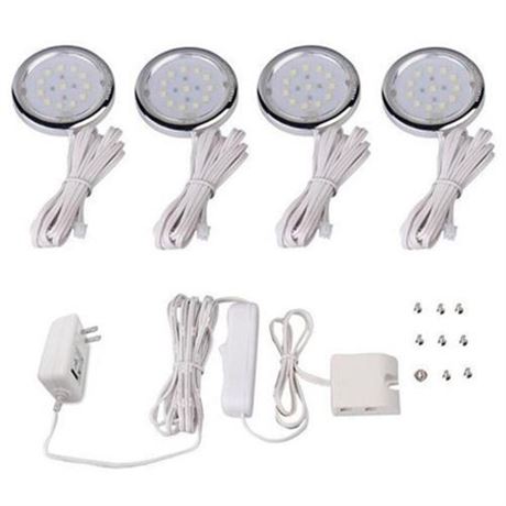 Éclairage DEL sous armoire GlobalTone 4 lumières blanc chaud