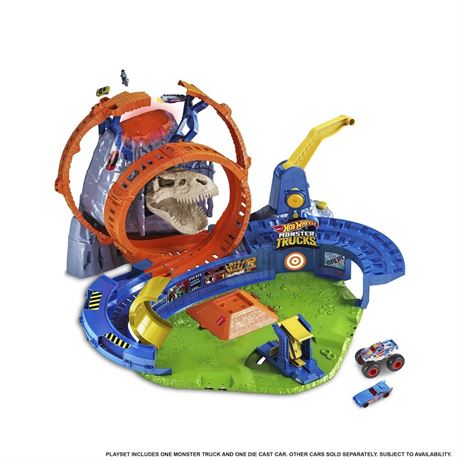 PIÈCES POSSIBLEMENT MANQUANTES - Hot Wheels Monster Trucks T-Rex Volcano Arena