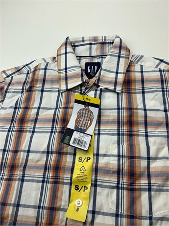 Gap Short Sleeve Shirts, Small - Tan
