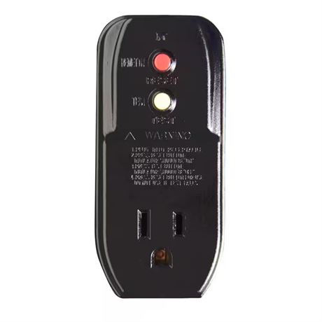 Adaptateur de prise GFCI mise à la terre 15A