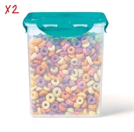 LOT DE 2 - Contenant plastique carré Lock & Lock Starfrit 094818 2,6 L