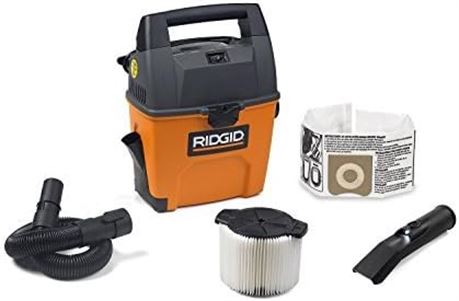 SANS SAC - Aspirateur sec/humide portable RIDGID 3 gallons 3,5 HP pour voiture