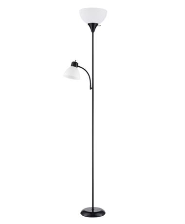 LIRE DESCRIPTION - Lampadaire Mainstays avec liseuse 3 intensités 72 po