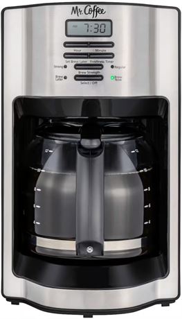 USAGÉE - Cafetière Mr. Coffee 12 tasses système Rapid Brew - inox