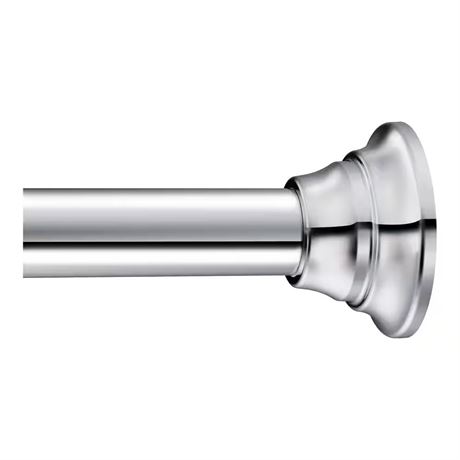Tringle douche décorative à tension droite ajustable 72 po chrome