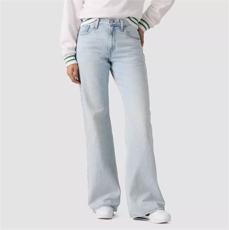 Jeans Middy amples bootcut Levi's femmes - Abraided Art 27