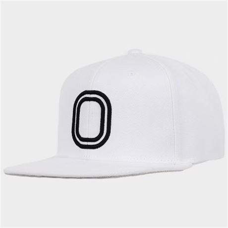Casquette baseball Overtime visière plate logo sous-visière - blanche