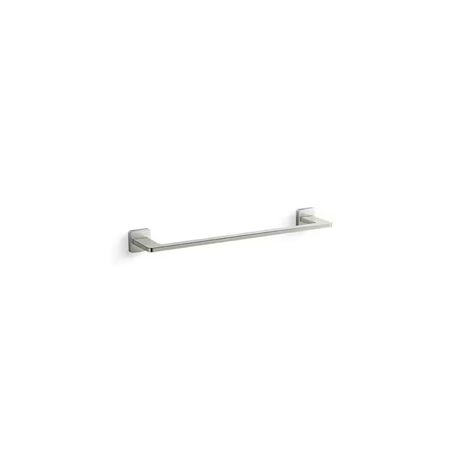 Barre porte-serviettes Mavera 18 po nickel poli brillant mural