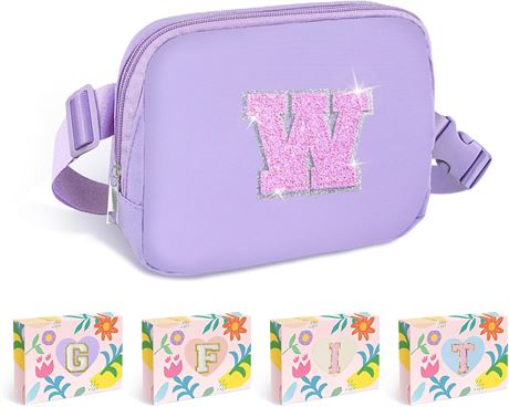 Sac banane violet COSHAYSOO initiale fille