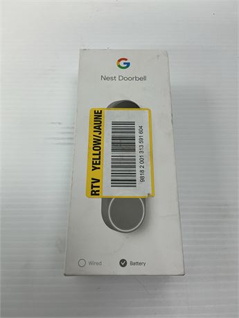 Sonnette intelligente Google Nest sans fil caméra Wi-Fi