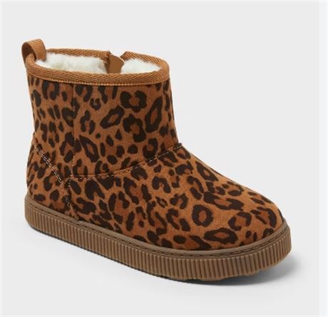 Bottes filles léopard 8T
