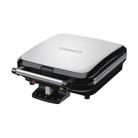 Gaufrier belge Cuisinart inox noir