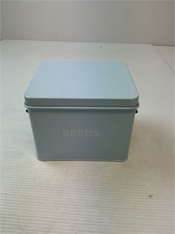 Boîte métallique de rangement pour semences