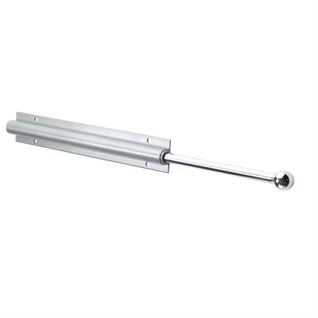 Tringle coulissante de valet de placard 14 po argent