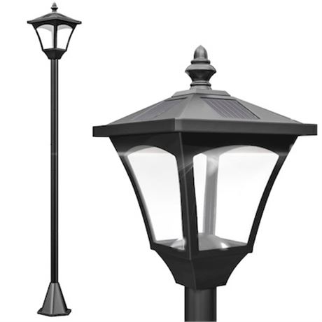SANS POTEAU - Lampe solaire Outsunny  (pour poteau 1.25 po)
