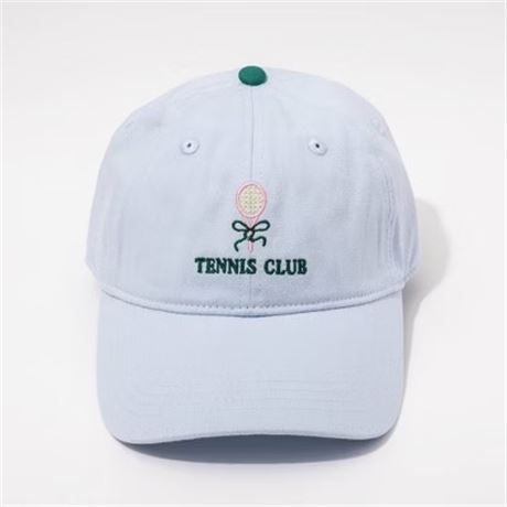Casquette Tennis Club Frasier Sterling bleu/vert coton crème ajustable