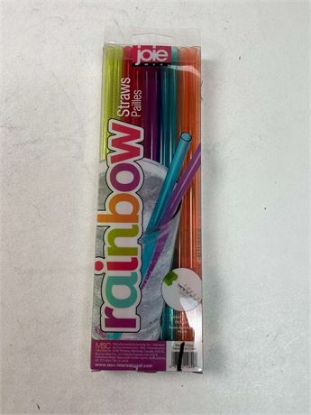 Pailles réutilisables Joie avec paillettes – lot de 20